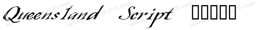 Queensland Script字体转换